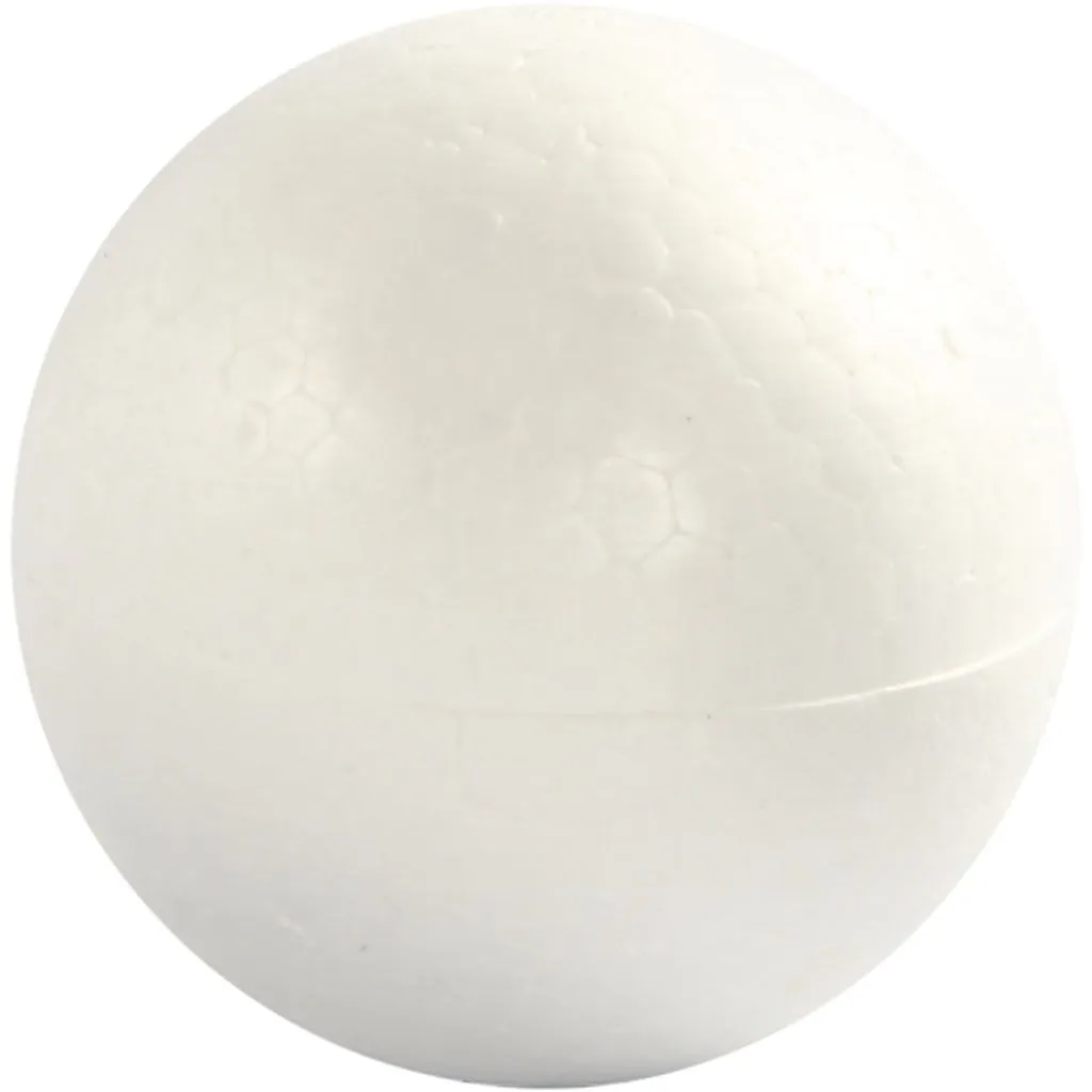 Boules en polystyrne - blanc - 7 cm - 5 pcs