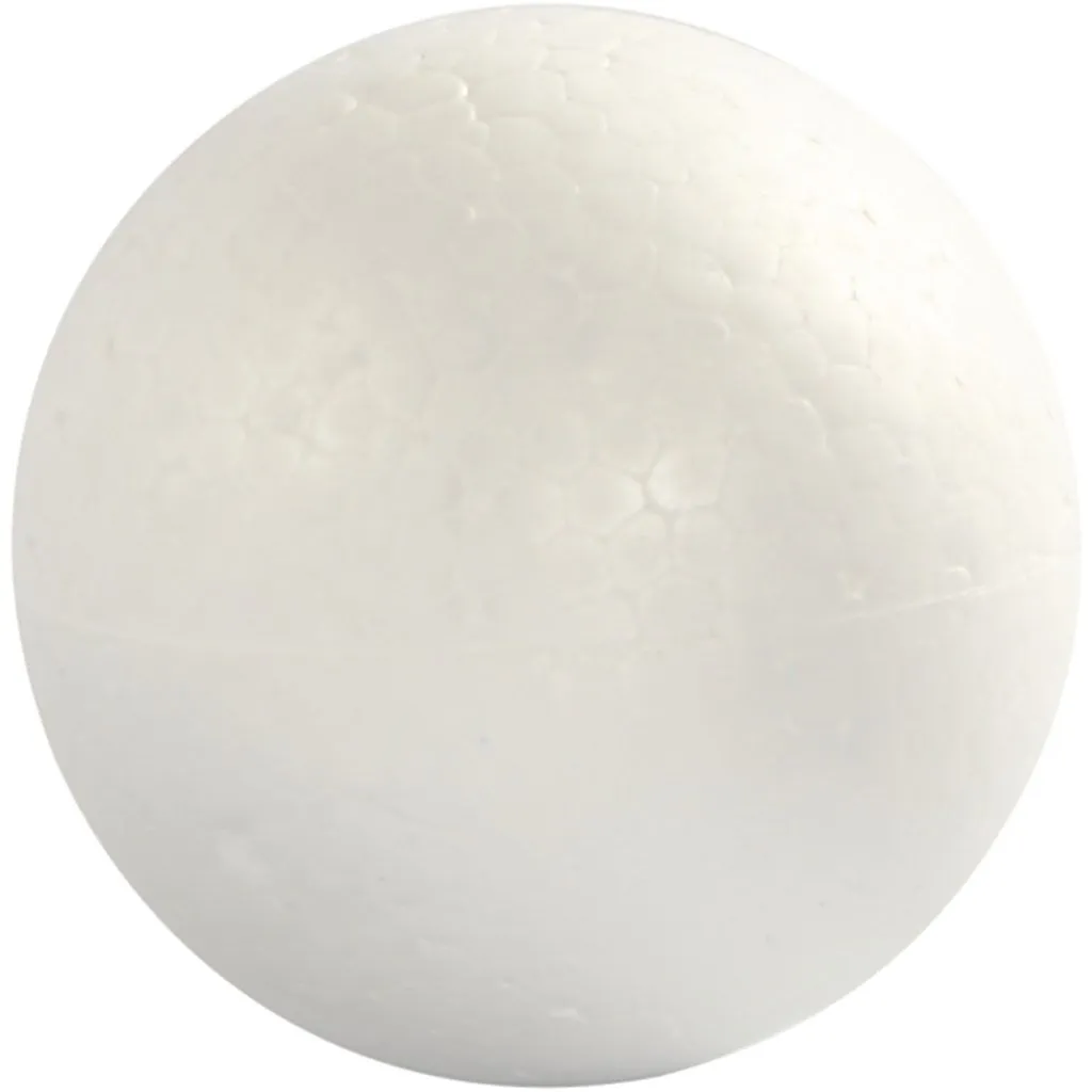 Boules en polystyrne - blanc - 8 cm - 5 pcs