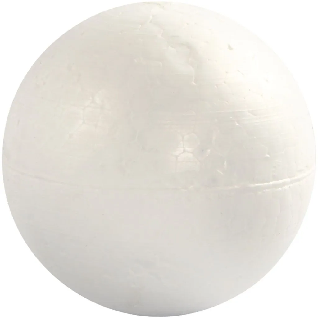 Boules en polystyrne - blanc - 10 cm - 5 pcs