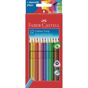 Crayons aquarelle Faber-Castell Color Grip 2001 - 12 Crayons