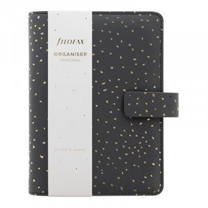 Calendrier systme Filofax Personal - Confetti Charcoal