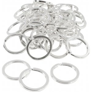 Porte-cls - plaqu argent - 50 pcs