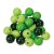 Perles rondes en bois de couleurs mlanges 10mm 25g - Vert mlang