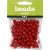 Perles en bois - 10 mm - rouge - 20 g