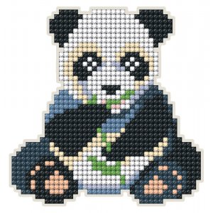 Aimant DiamondArt 10,2x10,4 cm - Panda