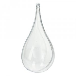 Goutte en plastique 110 mm - paquet de 20 - transparent sparable (PS)