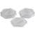 Assiettes  perles - Transparentes - Hexagonales - 10 pcs