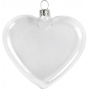 Coeur en verre - 6 pcs