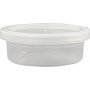 Pot en plastique avec couvercle - 45 ml - 20 pcs