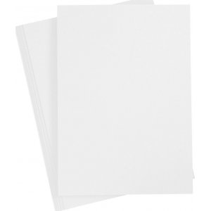 Carton color - blanc - A4 - 180 g - 20 feuilles