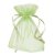 Sachet organza 7,5 x 10 cm - vert clair