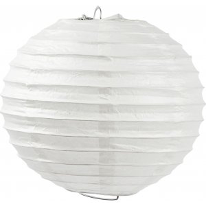 Lampe en papier - Blanc - Ronde - 35 cm