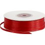 Ruban satin - rouge - B3 mm - 100 m