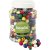 Perles en bois - rondes - couleurs mlanges - 400 ml