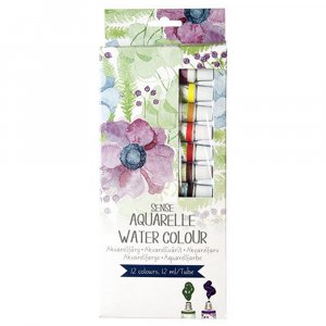 Set aquarelle Sense - 12 couleurs