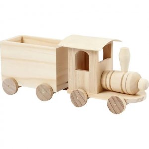 Train avec wagon - Bois