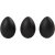 Oeufs en plastique - noirs - 12 pcs