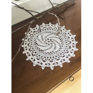 Patron au crochet - Tissu au crochet (D 29 cm)