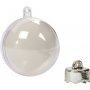 Boule dco - transparente - 5 cm - 10 pcs