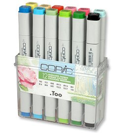 Set Copic Marker - 12 stylos - Couleurs printanires