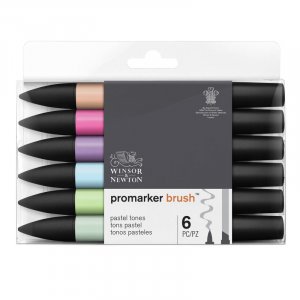 BrushMarker W&N - Tons pastel 6 Stylos