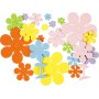 Fleurs dcoratives en caoutchouc - couleurs mlanges - 100 pcs