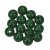 Perles en bois 12 mm - vert fonc 30 pcs. diamtre du trou 3,0 mm