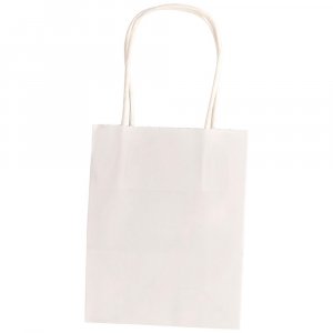 Sac en papier 12x5,5x15 cm - Blanc