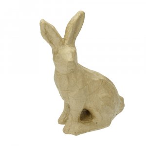 Figurine PappArt - Lapin Assis