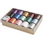 Cordon cadeau - couleurs mlanges - brillant - 15 x 50 m