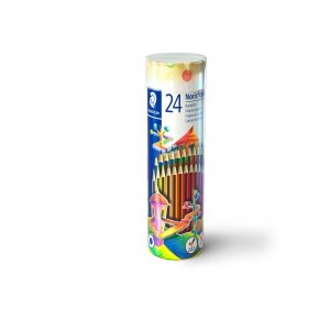 Crayons de couleur Noris en tube - 24 crayons