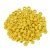 Perles en bois avec trous de 3,5 mm 16 mm 15 pices - jaune