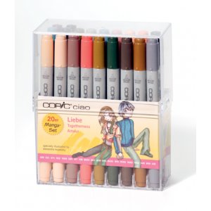 Coffret Copic Ciao - 20 stylos - Love (mix par Alexandra Kopetzky)