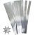 Bandes toiles - argent - 6,5 cm - 100 bandes