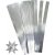 Bandes toiles - argent - 6,5 cm - 100 bandes