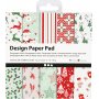 Papier design - rouge/vert - 50 feuilles