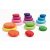 Pierres rondes en bois colores 20 pcs