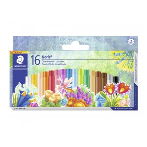 Crayons pastel  l'huile Noris 8 mm - 16 crayons