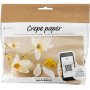 Mini Kit DIY Papier Crpe - Branche de Magnolia