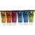 Peinture scolaire - Acrylique - Paillettes - couleurs mlanges - 6 x 20 ml