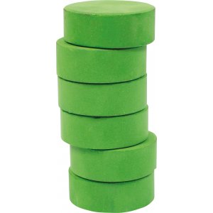 Rondelles de couleur 44 mm - vert - 6 pcs