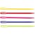 Aiguilles  tricoter - couleurs mlanges - 5 pcs