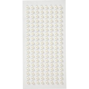 Demi-perles - blanches - 144 pcs