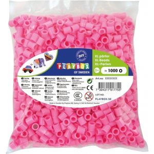 Perles tube XL 1000 pcs rose