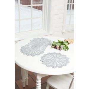 Patron au crochet - Nappe et chemin de table au crochet