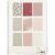 Papier design Vivi Gade en blocs - beige/rose - 24 feuilles