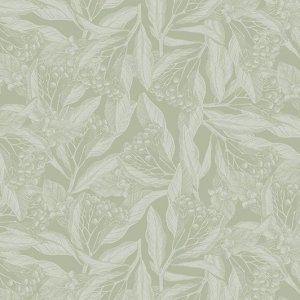 Toile cire PVC Feuilles - Vert