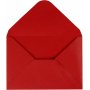 Enveloppe - rouge - 11,5 x 16 cm - 10 pcs