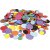 Cercles dcoratifs en caoutchouc - couleurs mlanges - 300 pcs