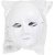 Masque complet en carton - blanc - 10 pcs